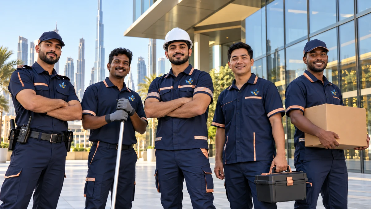 Wadi Group service team in matching uniforms